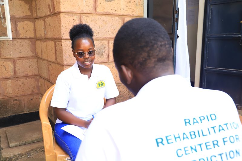One-on-one counseling session at RAPID centre