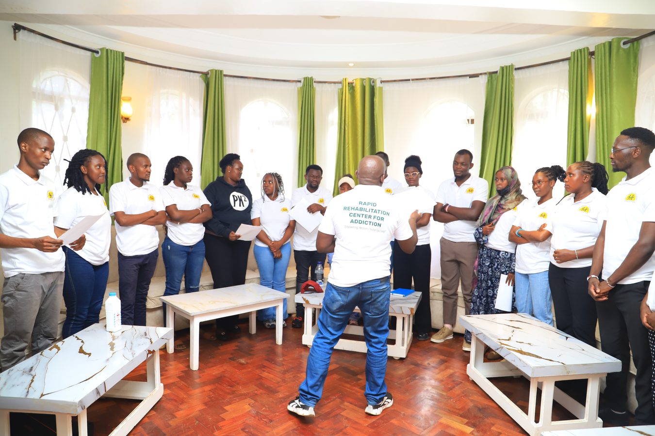 Group therapy session at RAPID facility